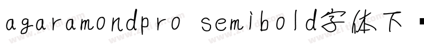 agaramondpro semibold字体下载字体转换